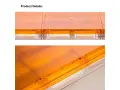 LED аварийна светлинна греда 12-24V 120 cm жълта, снимка 5