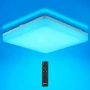 ПРОМОЦИЯ 24W RGB LED плафон с дистанционно и регулируема светлина OEEGOO LS-CL-C24W-DIM+RGB, снимка 1