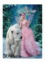 Диамантен гоблен Розова фея с бяла мечка, снимка 1 - Гоблени - 35087855