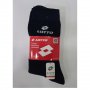 Lotto 35-38,39-42,43-46 италиански унисекс черни,бели плътни памучни чорапи до прасците Лотто, снимка 3