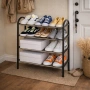 Етажерка за обувки на 4 нива до 12 чифта - стилна и здрава, снимка 1