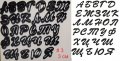 #3 БГ Българска азбука Кирилица 3 см пластмасови резци форми за тесто фондан украса торта декор, снимка 1 - Форми - 30603286