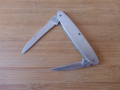 Джобно ножче 2 остриета метално , снимка 1 - Антикварни и старинни предмети - 44671390