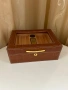 Хумидор за 50 пури – кедър, кожа, стъкло, дигитален хигрометър, снимка 2