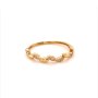 Златен дамски пръстен 1,04гр. размер:56 14кр. проба:585 модел:16524-5, снимка 1 - Пръстени - 40747452