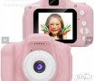 Дигитален детски фотоапарат, розов, снимка 1
