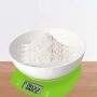 Кухненска везна с купа, 5кг., 2хАААбатерии, LED екран, Зелен, Сив, снимка 5