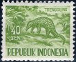 Индонезия 1956 - животни MNH