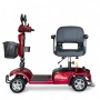  Сгъваема електрическа четириколка N5, Червена, Преносима, снимка 2