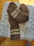 Ръчно плетени мъжки чорапи от вълна' размер 43, снимка 2