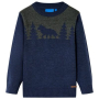 Детски плетен пуловер, нейви, 128（SKU:14502