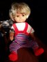 Голяма спяща и говоряща РЕТРО кукла - с опция за работа на батерии, снимка 1 - Кукли - 34940970