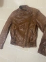 Кожено яке  естествена кожа Mango XS, снимка 2