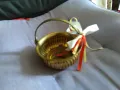 Месингова подаръчна кошничка фи 12см Индия, снимка 1