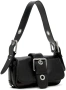 Оригинална дамска чанта BY FAR Eloise Black Nappa Leather Shoulder Bag, снимка 1