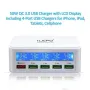 Смарт зарядна станция iLepo Smart Charging Station 5 порта USB 50 вата с бързо зареждане QC 3.0 бял, снимка 9
