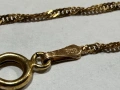 Златен синджир 14к, 1,93гр, снимка 5