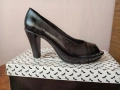 Нови!№40 Ест кожа Обувки висок ток, снимка 3
