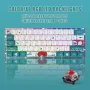 MIHIYIRY 60% кабелна игрална клавиатура, 61 клавиша SK механична клавиатура, RGB подсветка, снимка 1
