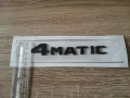 черен надпис Mercedes Benz 4matic нов стил, снимка 3