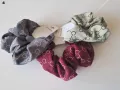Дамски комплект от 6 броя ластици за коса, тип Скрънчи, снимка 4