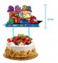 #2 Happy Birthday Амонг Ус Ъс Among Us картонен топер табела надпис украса за торта рожден ден парти