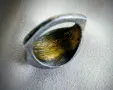 Сребърен марокански пръстен с гранат, снимка 5