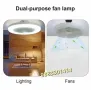 LED лампа вентилатор с дистанционно управление smart RGB лампа за таван , снимка 3