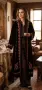 Етно/бохо уникални дълги кадифени манта / кафтани с богата бродерия и елек, снимка 1
