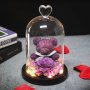 Меченце с вечна роза в стъкленица