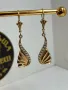 Златни обеци с циркони , снимка 1