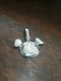 Сребърна висулка, диаметър около 2см, снимка 1 - Колиета, медальони, синджири - 29955770