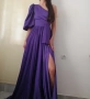 Дълга луксозна официална бална / вечерна / абитуриентска лилава рокля р-р XS - марка Actualee, снимка 2