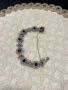 Сребърна гривна с естествени камъни - Лапис Лазули. №8009, снимка 6