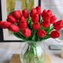 Супер реалистични изкуствени лалета за пролетно настроение, снимка 1 - Изкуствени цветя - 40400845