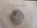 СРЕБРО 1 OZ КАНАДСКИ КЛЕНОВ ЛИСТ 2016  1 УНЦИЯ, снимка 1