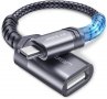 JSAUX Micro USB 2.0 OTG кабел Micro USB мъжко към USB женско, снимка 1 - USB кабели - 40105513