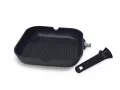 НОВИ! Грил тиган - грил тава 2в1, сваляще се дръжка, 28см, снимка 2