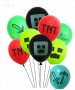 TNT Minecraft Майнкрафт Обикновен надуваем латекс латексов балон парти хелий или газ, снимка 2