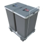 Кош за отпадъци Elletipi Ecofil PF01 44B2 2x24л За вграждане в чекмедже кош за боклук разделно , снимка 3