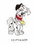 Куче Далматинец щампа термо апликация картинка за дреха блуза чанта, снимка 1 - Други - 30708897