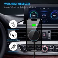 MagSafe безжично зарядно за автомобил “YLLZI”, снимка 6 - Безжични зарядни - 40130753