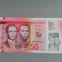 Банкнотa - Ямайка - 50 долара UNC (юбилейна) | 2022г., снимка 1 - Нумизматика и бонистика - 42911074