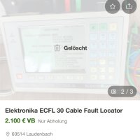 ELEKTRONiKA ECFL 30 - КОМПЛЕКСЕН КАБЕЛЕН ЛОКАТОР ЗА ПОВРЕДИ ДО 32км, снимка 12 - Други инструменти - 42381176