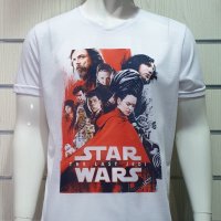 Нова мъжка тениска с трансферен печат STAR WARS (Междузвездни войни) - The last jedi, снимка 2 - Тениски - 29855875