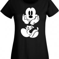 Дамска Тениска Mikey Mouse Smile,Изненада,Повод,Подарък,Празник, снимка 10 - Тениски - 37641552