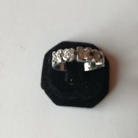 Сребърен пръстен с цирконий - 925 сребро, снимка 1 - Пръстени - 30705015