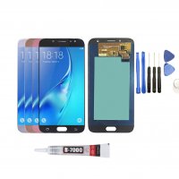 Дисплей за Samsung Galaxy J7 2017, J730 LCD с подарък инструменти, снимка 1 - Резервни части за телефони - 40143357