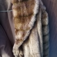Красиво дебело  палто от изкуствен косъм, снимка 4 - Якета - 35120382
