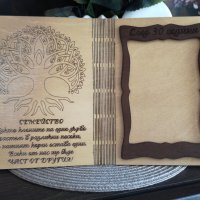 Дървена картичка с текст и снимка за юбилей, годишнина или друг повод , снимка 3 - Подаръци за юбилей - 30493358